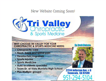 Tablet Screenshot of chiropractorintemecula.com